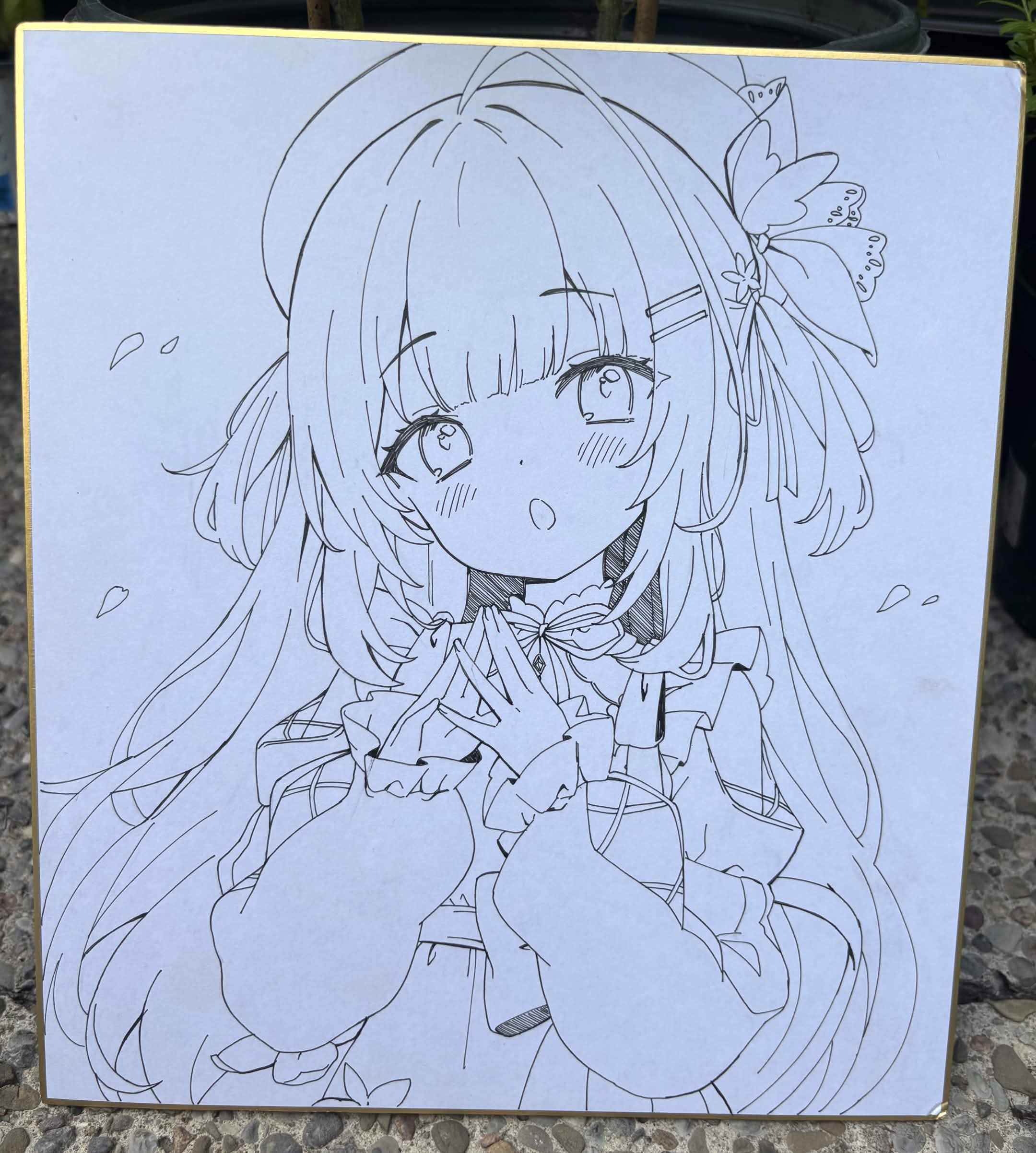 Hand-drawn Peo Shikishi